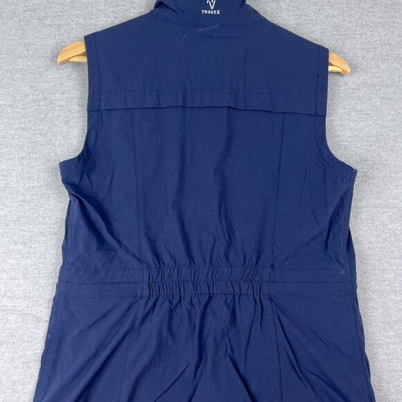 Eddie Bauer Womens Atlas Vest Blue Waist Length Full Zip Pockets Travel S - Picture 2 of 5